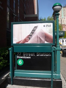 iPad subway ad