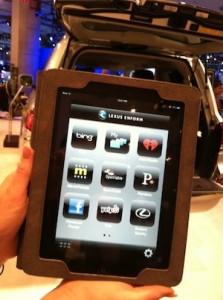 Lexus iPad controller