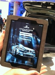 Lexus data collection on the iPad