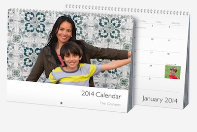 Samples of Apple's customized calendar.